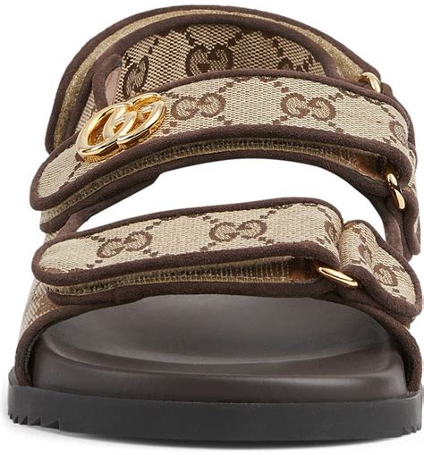 Gucci moritz canvas sandals